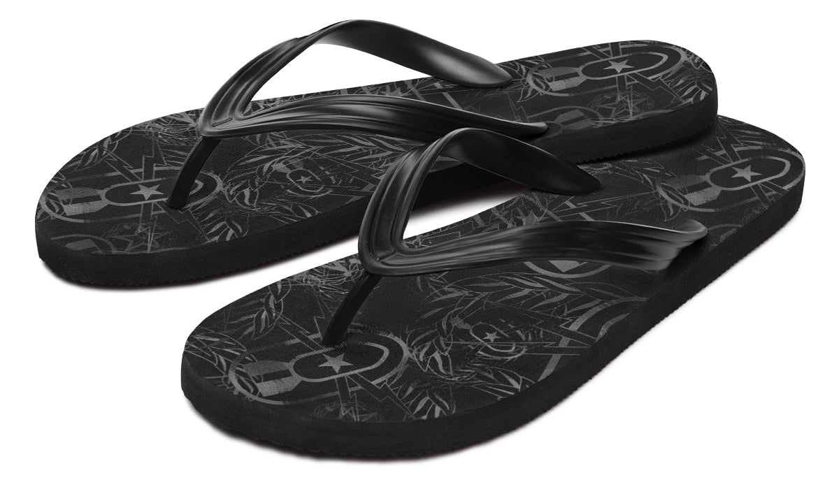 Flip Flops - "It's 5 o'clock Somewhere" (Grey)
