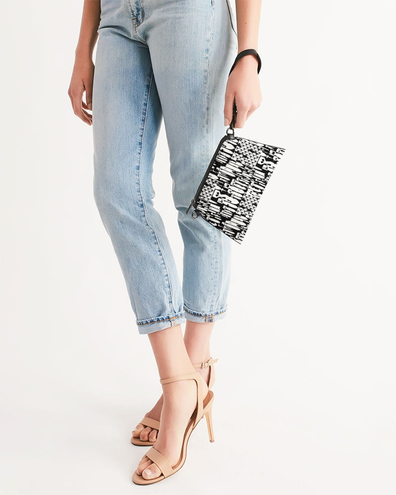 Print On Demand  - Crossbody/Wristlet - "EOD Bomb Flag" (Black & White)